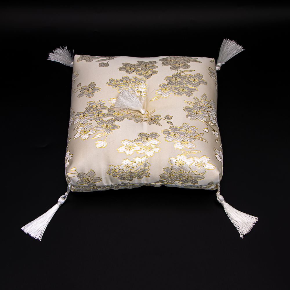 角鈴布団 桜柄 7号 ベージュ 鈴布団 創価学会仏具 | 【公式】創価学会